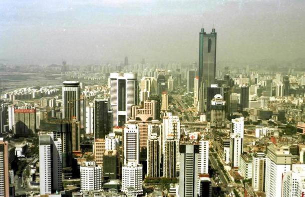 △2000年8月的深圳经济特区构筑群